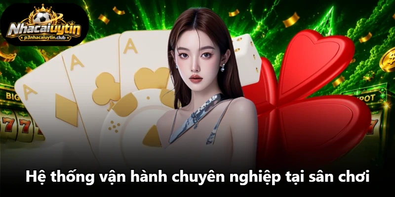 Hệ thống vận hành chuyên nghiệp tại sân chơi Hệ thống vận hành chuyên nghiệp tại sân chơi