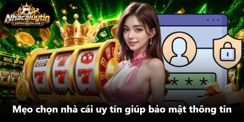 Mẹo chọn nhà cái uy tín giúp bảo mật thông tin
